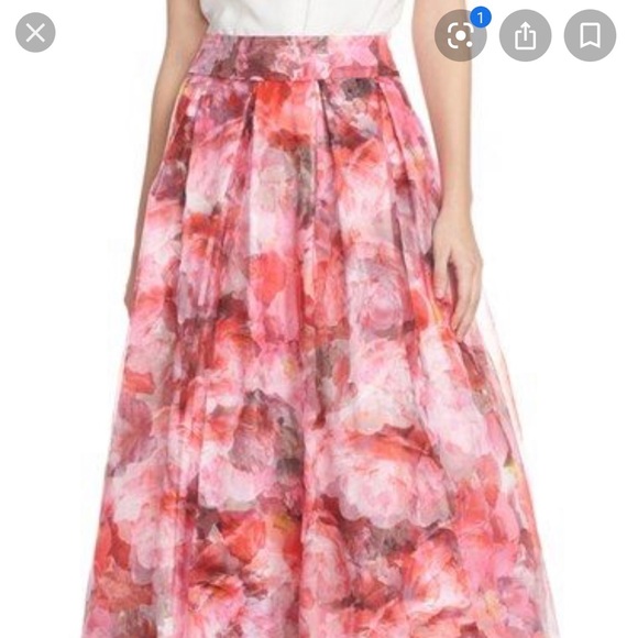Eliza J Dresses & Skirts - Eliza J Organza Floral Ball Skirt💋